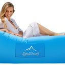 AlphaBeing Inflatable Lounger Air Sofa, Portable Inflatable Couch Mesh Hollow Air Hammock Anti Leakage Air Chair for Outdoor Camping Beach Traveling