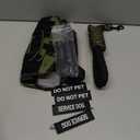 No Pull Dog Harness Small Medium Sized Dog, Service Dog Harness and Leash Set with 4 Patches, Adjustable Easy Walk Dogs Harnesses with Handle, Dogs Vest Harnesses French Bulldog, Chihuahua(Green, M)