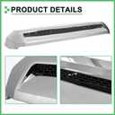 Front Upper Grille Compatible for Toyota Tundra Hood Bulge Molding Grille 2014 2015 2016 2017 2018 2019 2020 2021