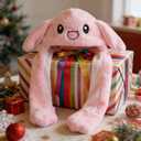 Ear Moving Jumping Hats Bunny Plush Rabbit Hats Cute Fuzzy Hats Novelty Dress Up Cosplay Party Hat