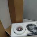 Haipeel 52 Inch Outdoor Ceiling Fans with Lights, Dimmable Solid Wood Ceiling Fan with Light and Remote Control 3 Blades Rustic Propeller Ceiling Fans for Patios Indoor Bedroom, Bronze Gray