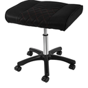 Frassie Footrest Stool Under Desk Mobile Gaming Foot Stool, Multi-use Height Adjustable Rolling Swivel Stool Heavy Duty Ergonomic Foot Stool with Wheels