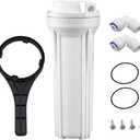 Geekpure 10 Inch Reverse Osmosis Water Filter Housing for RO Filtration System -1/4" Port-2.5"
