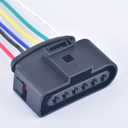 6 Pin 3.5mm Waterproof Cable Electrical Pump Connector Ignition Coil Wire Harness Plug 1J0973726 for Audi VW