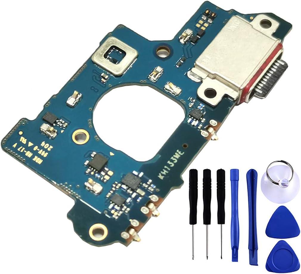 Galaxy S20 FE 5G USB Charging Port Flex Cable Replacement G781U Type C Charger Dock Board Connector for Samsung Galaxy S20 FE SM-G781U G781 Port Repair Part with Tools