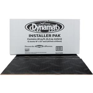 Dynamat Xtreme Sound Deadening Car Insulation Installer Pack  Noise Dampening Kit for Floor, Doors, Panels, Hood, Engine or Trunk  Easy Self Adhesive Install  12 18x32 Sheets, 48 sq ft Total
