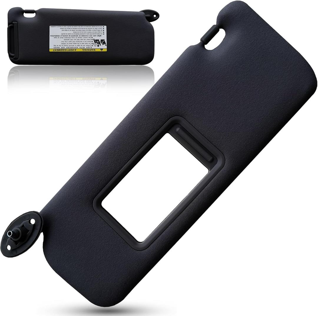 Left Driver Side Sun Visor Compatible with Toyota Scion TC 2005-2010 Replaces# 74320-21210-B2 Gray (Left Driver Side (Black))