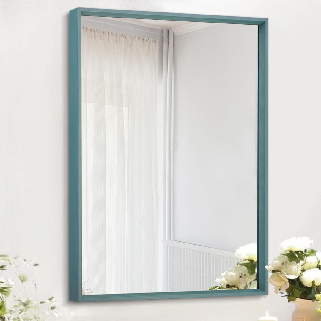 AAZZKANG Metal Framed Mirror Large Wall Mirror 28"x20" Rectangle for Bedroom Bathroom Dresser Vanity Mirror