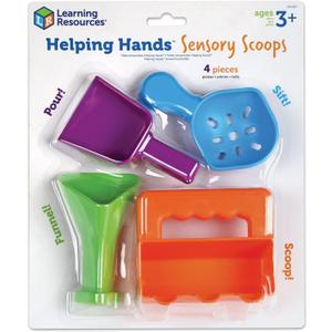 Learning Resources Helping Hands Sensory Scoops - Fidget Sand Toys, Water Bin Play, Tool Set, Fine Motor Games, Toddler Daycare Essentials, Homeschool Preschool
