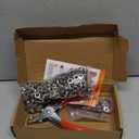 803Pcs Grommet Tool Kit 6mm 1/4 Inch(Inside Hole Size) Eyelet Kit with 400Pcs Eyelets Grommets, 400Pcs Washers and Grommet Eyelet Pliers for Leather/Belt/Shoes/Crafts