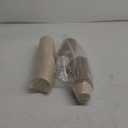 100 Pack Natural Bagasse Fiber Bowls with Lids, 4 oz Condiment Cup, Compostable Portion Cups, Bagasse Fiber Souffle Cup, Small Sample Cups for Snack Salad Dressing Ketchup