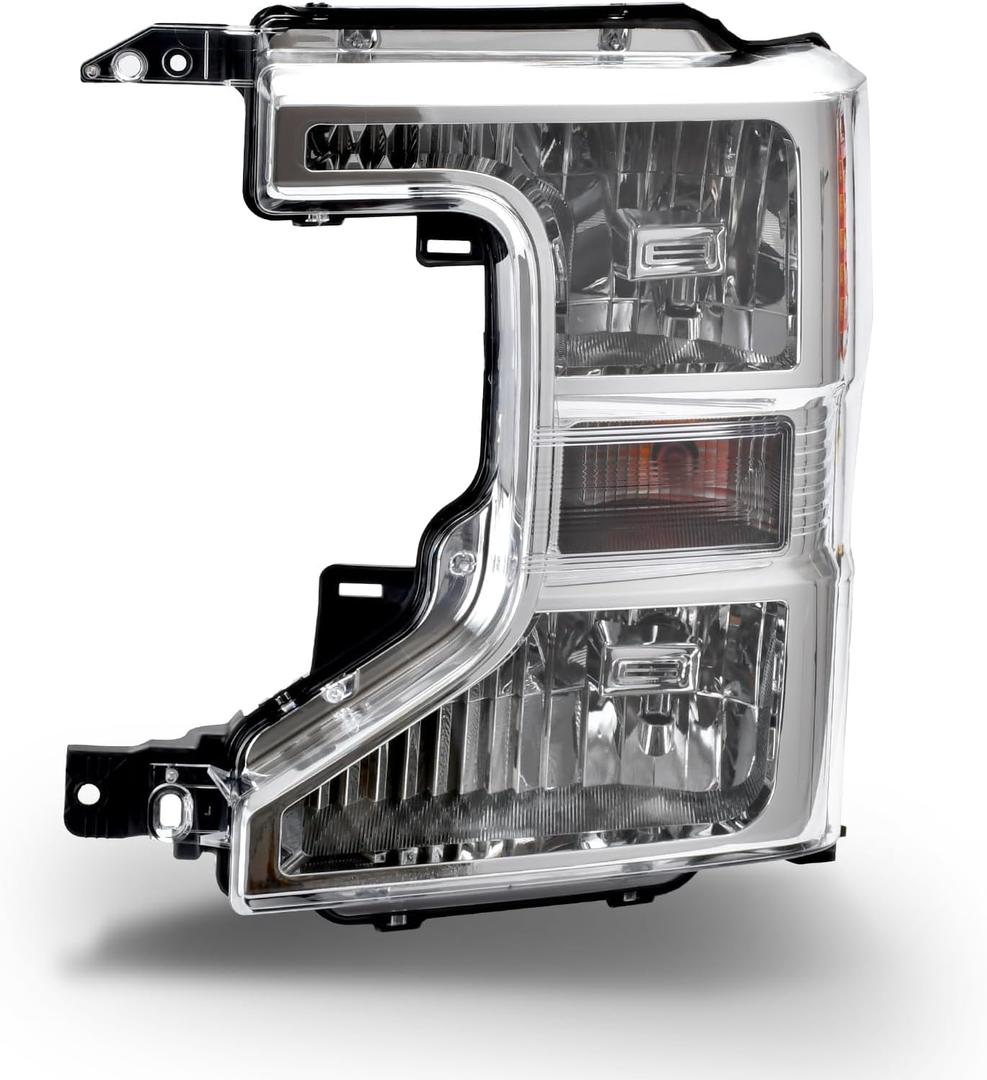 Headlights Assembly Compatible with Ford F250 F350 Super Duty 2020 2021 2022,Headlamp Left Driver Side Replacement FO2502405 LC3Z13008B (Halogen Type)
