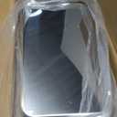 Small Trash Can with Lid Soft Close-10L/2.6 Gal Stainless Steel Outdoor Dog Poop Garbage Can-Metal Waste Bins with Pedal for Bathroom Bedroom Office-Silver