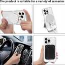 2 Pack Christmas Clear Magnetic Phone Case for iPhone 15 Pro Max 6.7", Compatible with Magsafe, Cute Cover with Red Xmas Snowman Snowflake Pattern Shockproof Soft Silicone Cover for Girl Women