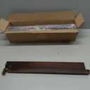 4PCS Wooden Mahjong Racks with Pushers,21 Inches All-in-One Mahjong Pushers and Racks for Mahjong, Dominoes,Mexican Train ,Includes Magnetic Chip Box (Reddish Brown)