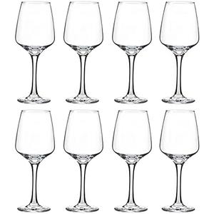 YANGNAY Wine Glasses Set of 8, 12 Oz Classic Red or White Wine Glass with Stem, Perfect for Home, Restaurant Use, Dishwasher Safe