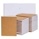 Paper Junkie 20 Pack Small Blank Notebooks for Kids Bulk - Kraft Paper Journals Bulk for Students, Sketching Drawing, Writing (4.3 x 5.6 In Journaling Notebooks)