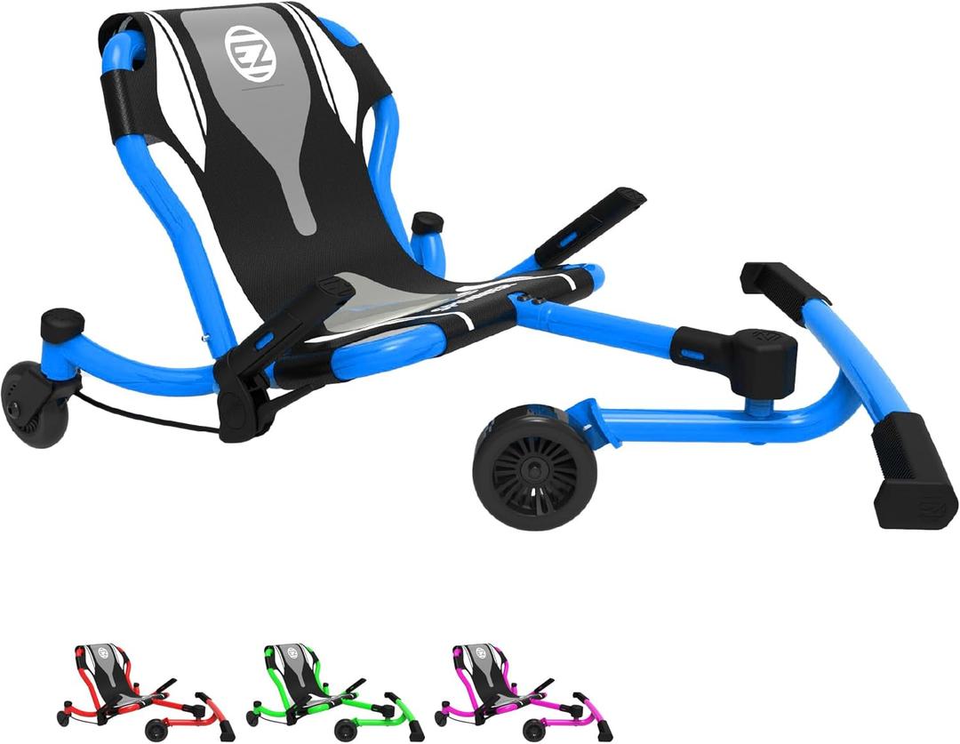 EzyRoller Classic Ride On Scooter for Kids Ages 4+ (Blue)