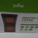 Heated Seat Covers, 43.31Longer PU Leather Comfortable Seat Cushion, Universal Full Back and Seat Cover for Home Office, Easy to Use Heating Pad for Chairs, Winter Christmas Gift