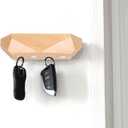 OCIOLI Key Holder Wall Mount Magnetic Key Holder Key Rack Key Hanger Key Hooks for Wall, Home Decor, House Decor, Apartment Decor, Living Room (Wood)