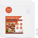 Reusable Vacuum Sealer Bags 12 Pack (11.8"x13.4") with 2 Clips, BPA-Free Vacuum Zipper Bags for Food Storage, Freezer & Sous Vide Cooking, Compatible with Food Saver Vacuum Sealers
