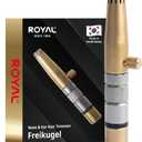 ROYAL [Made in Korea] Premium Nose Hair Trimmer for Men Freikugel, Manual, Battery-Free, Brass & Stainless Steel, Waterproof, Painless with a Patented Mechanism ET-32
