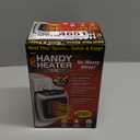 Ontel Handy Heater Turbo Wall Outlet Plug In Heater – Portable Indoor Ceramic Space Heater w/Adjustable Thermostat, 12Hour Timer, Auto Shut Off, Quiet – Plug In Wall for Office, Bedroom, Camping