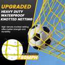 MangoStar Soccer Goal, 12X6 FT Soccer Goal for Backyard Portable Net Collapsible Metal Base, Quick Set Up Soccer Net for Indoor Outdoor Practice Training with Carry Bag