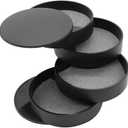 Jewelry Organizer Small Jewelry Storage Box 4-Layer Rotating Travel Jewelry Tray Holder for Women Bracelets Rings Bracelets Earrings (Black)