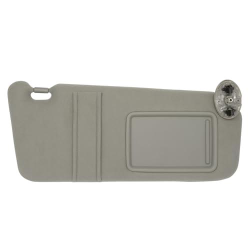 Passenger Right Side Sun Visor Without Light Compatible with Toyota Camry 2007 2008 2009 2010 2011 Replacement Number 74310-06750-B0 Colour Gray