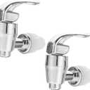 3 x Amosfun Drink Dispenser Spigot Replacement Push Style Water Dispenser Faucet for Beverage 2-Pack Spout Replacement for Juice Beer Tea Buckets Party Home Restaurant Use