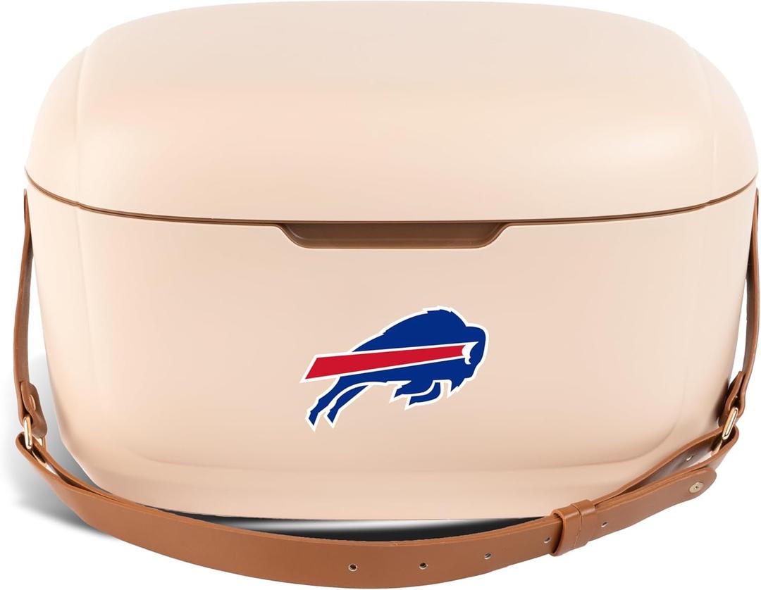 The Memory Company Officially Licensed Team Logo Soft Sided Cooler, Buffalo Bills Pink 12 Liters
