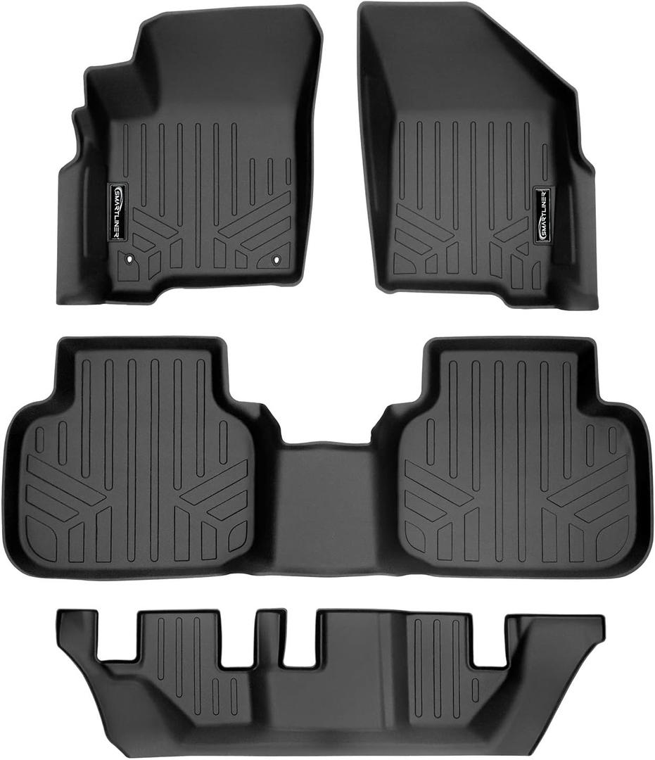 MAXLINER Custom Fit Floor Mats 3 Row Liner Set Compatible with 2010-2020 Dodge Journey