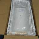 Mkono Macrame Storage Baskets Boho Decor Box Handmade Woven Decorative Countertop Toilet Tank Shelf Cabinet Organizer for Bedroom Livingroom Home, Set of 2, Ivory