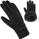 PPAOEH Cold Weather Womens Gloves, Winter Gloves for Women Thermal Warm Fleece Lined, Touchscreen Gloves for Christmas Gifts