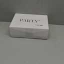 PARTY Women's Open Toe Ankle Strap Low Block Chunky Heels Sandals 7