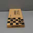 Folding Storage Wooden Chess Board Sets - 3 in 1 Chess Board Game for Adults and Kids (Backgammon, Checkers), Exquisite Wooden Chess Set