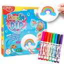 Doodle N Dip, Draw and Float Your Pictures and Add Them as Temporary Tattoos, 8 x Magic Markers & Picture Paddle, Magical Water Colouring Painting Pens, Creative Toy for Children (2 Pack Bundle, Multi)