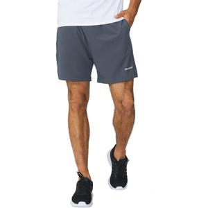 baleaf Men's 5" Running Athletic Shorts Zipper Pocket for Workout Gym Sports Lightweight Quick Dry Gray, Size L