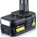 LUMSING 2 Pack P108 7.0Ah Lithium-Ion Replacement for Ryobi 18V Battery Compatible with Ryobi Battery 18V P102 P103 P104 P105 P107 P109 P190 P191 P122