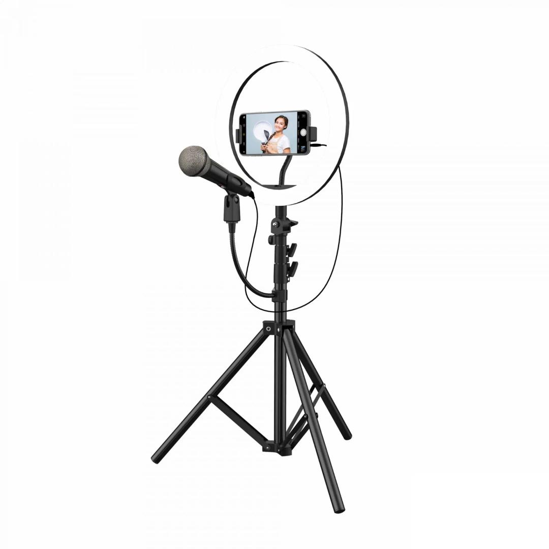 On Air 8" Ring Light Studio Pro Light; Tripod & Phone Mount Set
