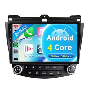 2G+64G Car Radio for Honda Accord 2003-2007, Rimoody Android 13 Car Stereo with Carplay Android Auto 10.1'' Touchscreen GPS WiFi Mirror Link Bluetooth FM/RDS HiFi SWC Backup Camera Microphone
