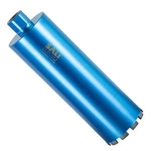 SALI Wet Diamond Core Drill Bits 5"/127mm Diameter, 15"/380mm Drilling Depth Concrete Core Drill Bit, 1-1/4-7" Thread Core Bit Turbo Laser-Welded Segments with Rebar, Brick, Block, Masonry, Stone