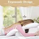 Face Down Pillow After BBL or Eye Surgery, Home Massage Pillows Face Down Chair for Sleeping & Stomach Sleeper, Soft BBL Adjustable Prone Massage Pillows with Removable Cover