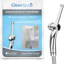 Brondell Hand Held Bidet Sprayer for Toilet: Brondell CleanSpa Advanced Bidet Attachment, Precision Pressure Control Jet Spray, Ergonomic Handheld Bidet for Toilet, Toilet Water Sprayer & Hose Set