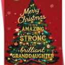 2 x Bestmelo Granddaughter Christmas Card, Granddaughter Christmas Gifts with Premium Envelope, 8x5.3 Inches, Double-Sided (BT-115)