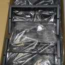 OPNICE Desk Organizer and Accessories, 2-Tier Computer Monitor Stand Riser with Drawer and 2 Pen Holders, Laptop Stand, Office Desk Accessories for Office Supplies, Black (Black 1-Pack)