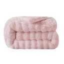 Fluffy Blanket for Couch Living Room, 30”×40” (Light Pink)