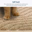 WePet Cat Litter Box Mat(No. 02-2), Kitty Premium PVC Pad, Durable Trapping Rug, Phthalate Free, Urine-Resistant, Scatter Control, XXL 47 x 36, Beige (47x36 Inch (Pack of 1))