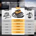 Steam Cleaner for Home & Car-Portable Handheld Steamer for Cleaning 3-Level Adjustable, 15s Heat-Up, Handheld Steam Cleaner for Home